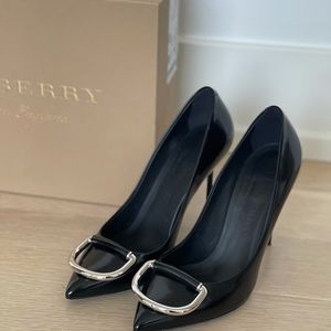 Black Burberry heels - new, never worn